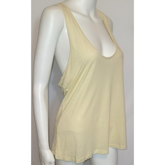 Charlotte Russe Yellow Racerback Tank with Ribbon - Size L - Picture 2 of 10